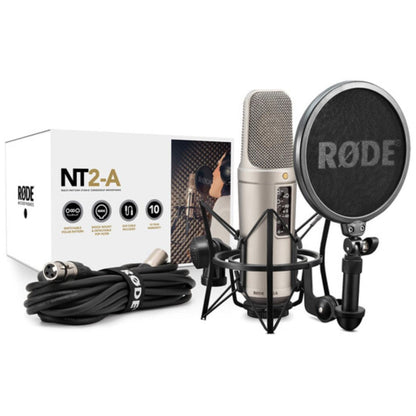 RØDE NT2-A | Micrófono de condensador de gran diafragma multipatrón