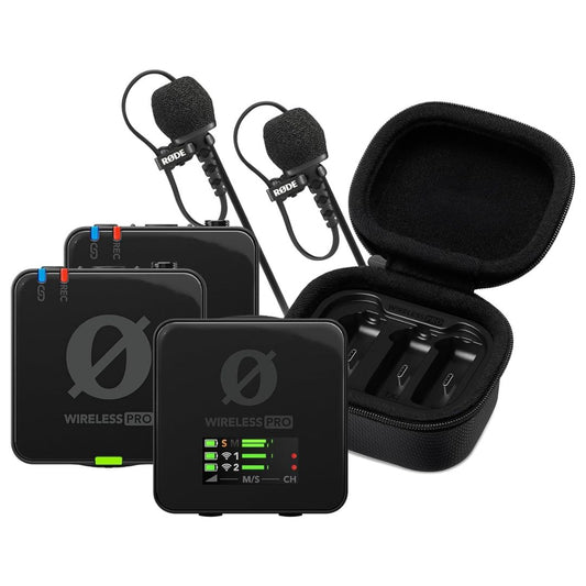 RØDE Wireless PRO | Sistema Profesional de Micrófono Inalámbrico Compacto con 2 Lavaliers