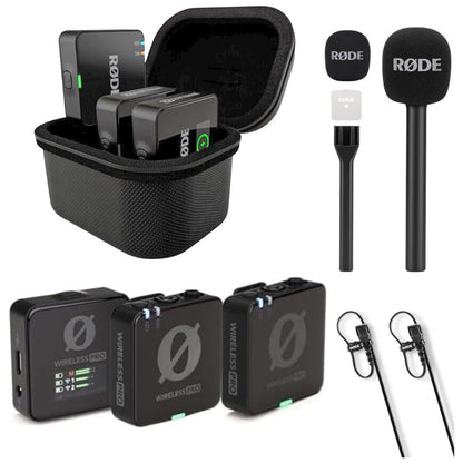 RØDE Wireless PRO | Sistema Profesional de Micrófono Inalámbrico Compacto con 2 Lavaliers