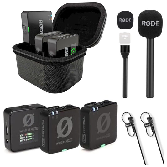RØDE Wireless PRO | Sistema Profesional de Micrófono Inalámbrico Compacto con 2 Lavaliers