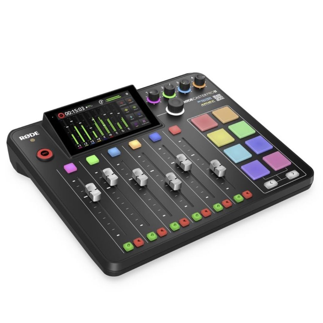 RØDE Caster Pro II Negro | Consola profesional todo en uno para podcast, streaming y creación de contenidos