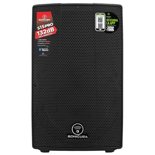 SONIC USA S15 PRO MK4 | Altavoz Activo 15” Bi-Amplificado con App