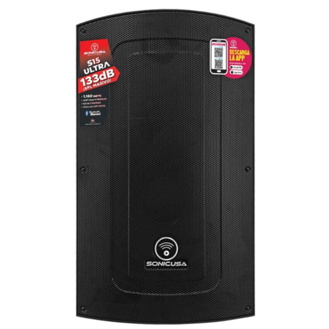 SONIC USA S15 ULTRA MK4 | Altavoz Activo 15” Bi-Amplificado con App