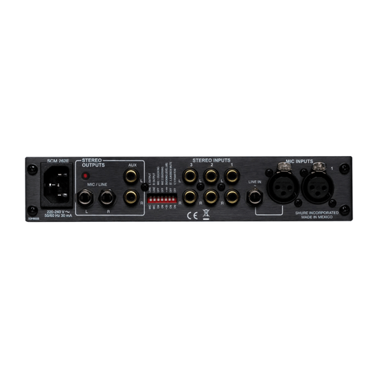 Shure SCM262 | Mezclador Estéreo de Micrófonos y Líneas