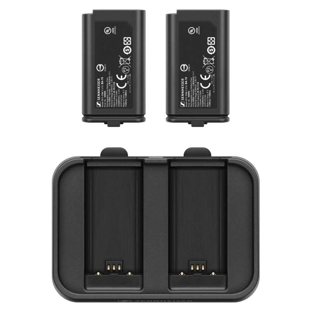 SENNHEISER EW-D CHARGING SET | Kit de Carga con 2 Baterías Recargables BA 70
