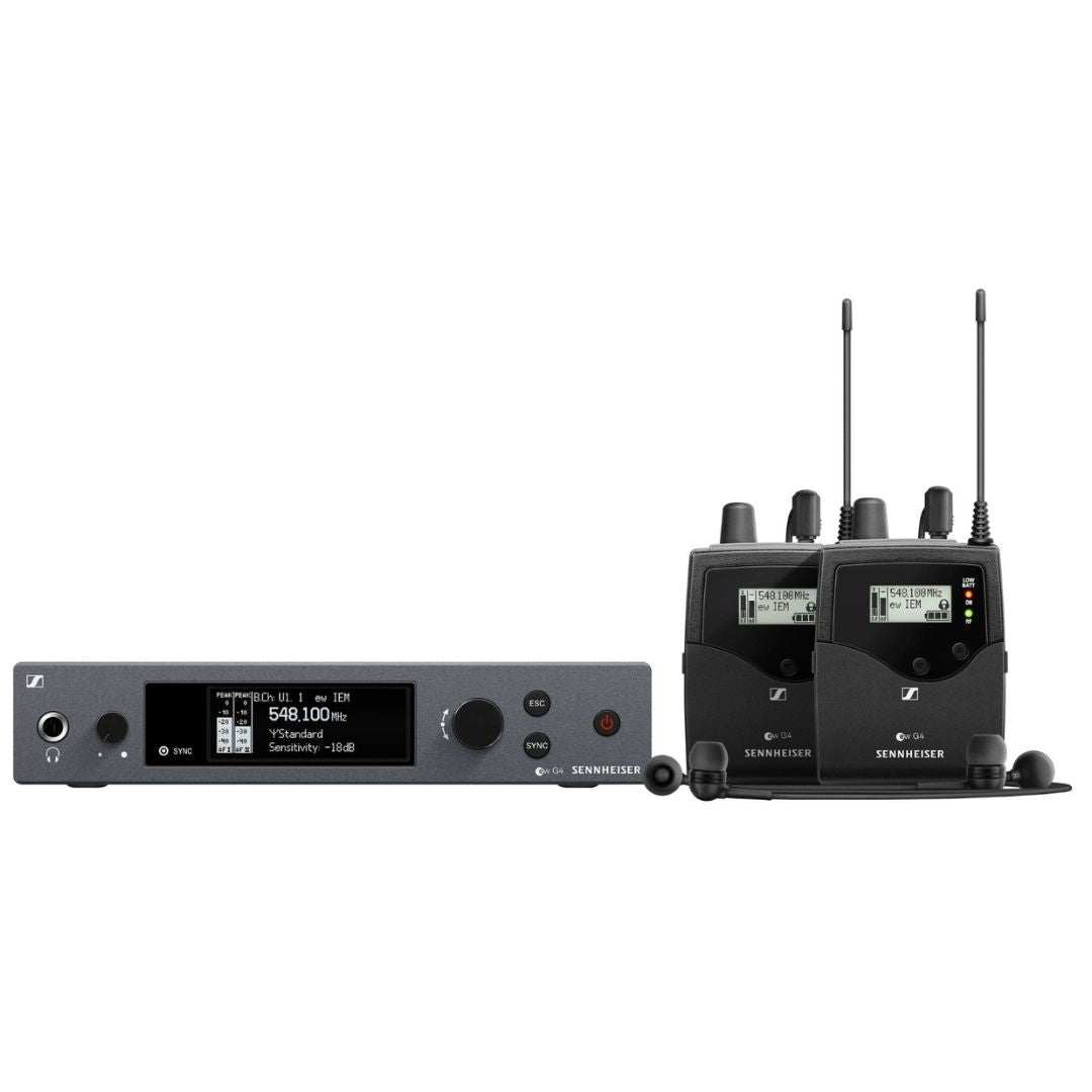 SENNHEISER EW IEM G4-TWIN | Sistema Inalámbrico de Monitoreo In-Ear para 2 Usuarios