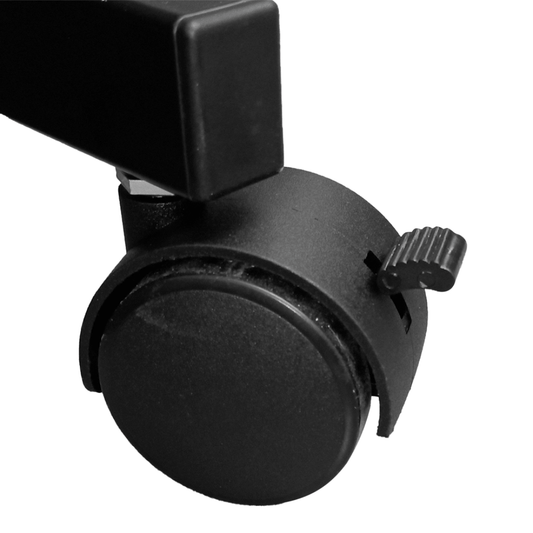 Studiomaster SF80 | Pedestal Tipo “T” con Soporte para Laptop, Controlador o Proyector con Ruedas