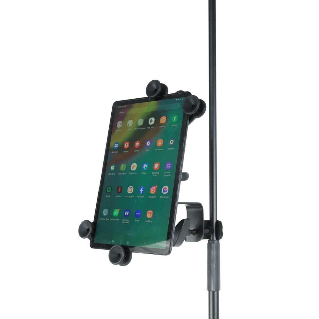Studiomaster SIP105-1 | Soporte para Tablet 7"–14" para Pedestal de Micrófono
