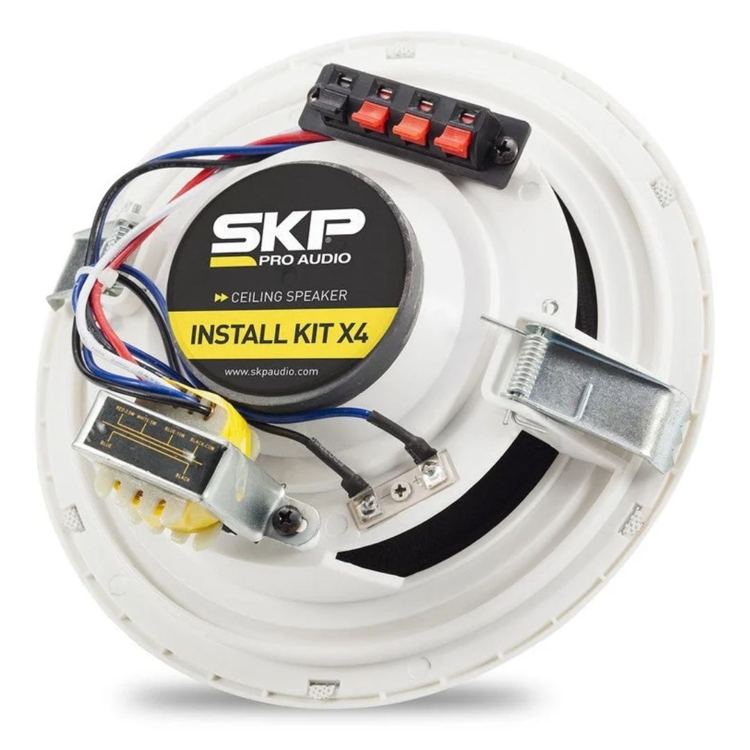 SKP INSTALL KIT X4 | Kit de 4 Parlantes de Techo con Amplificador y Bluetooth