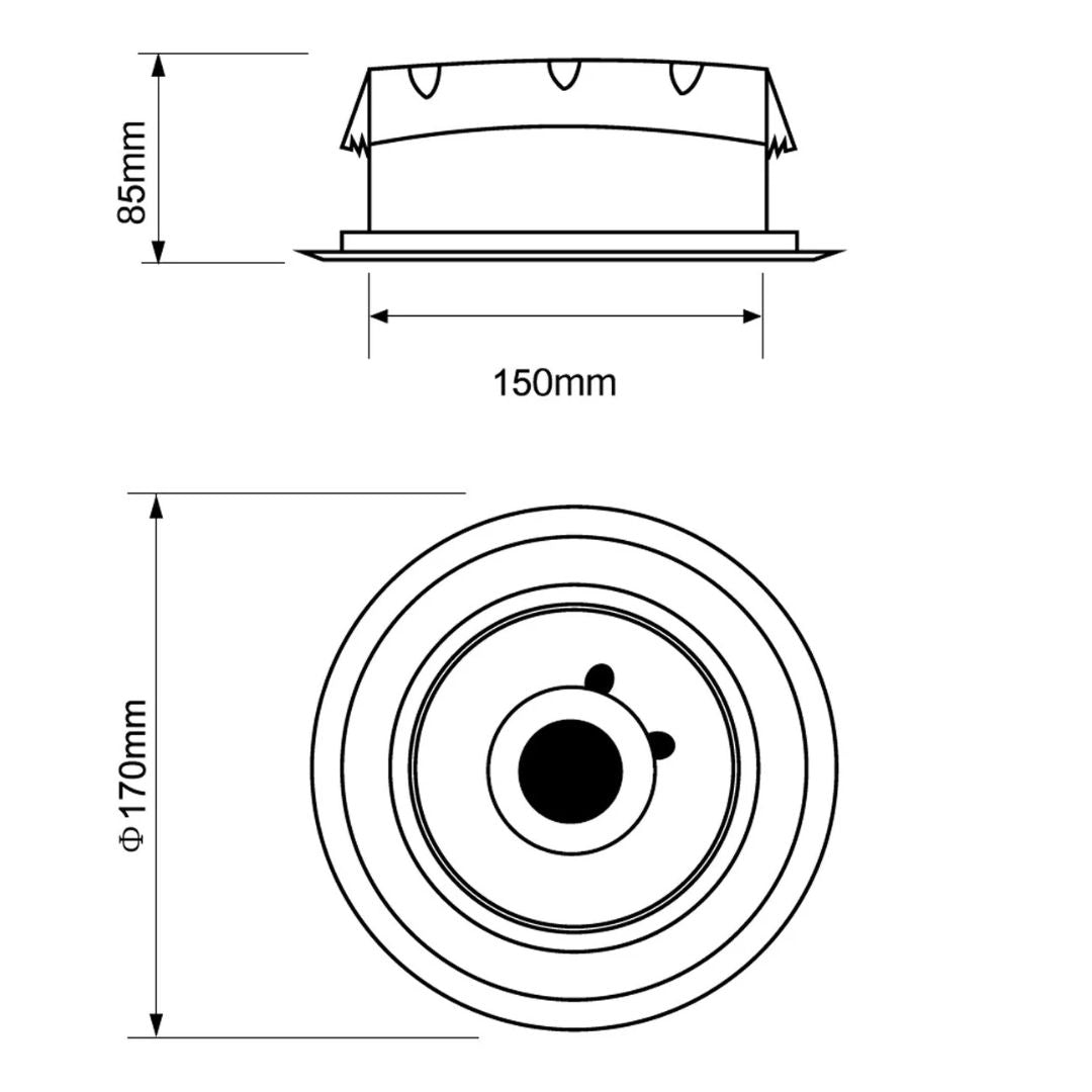 SKP INSTALL KIT X4 | Kit de 4 Parlantes de Techo con Amplificador y Bluetooth
