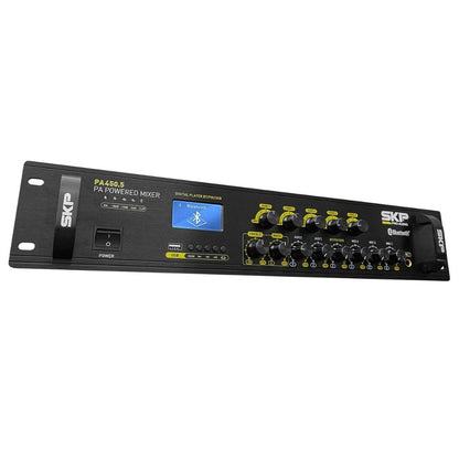 SKP PA-450.5 | Amplificador de Línea 450W RMS de 5 Zonas con Bluetooth
