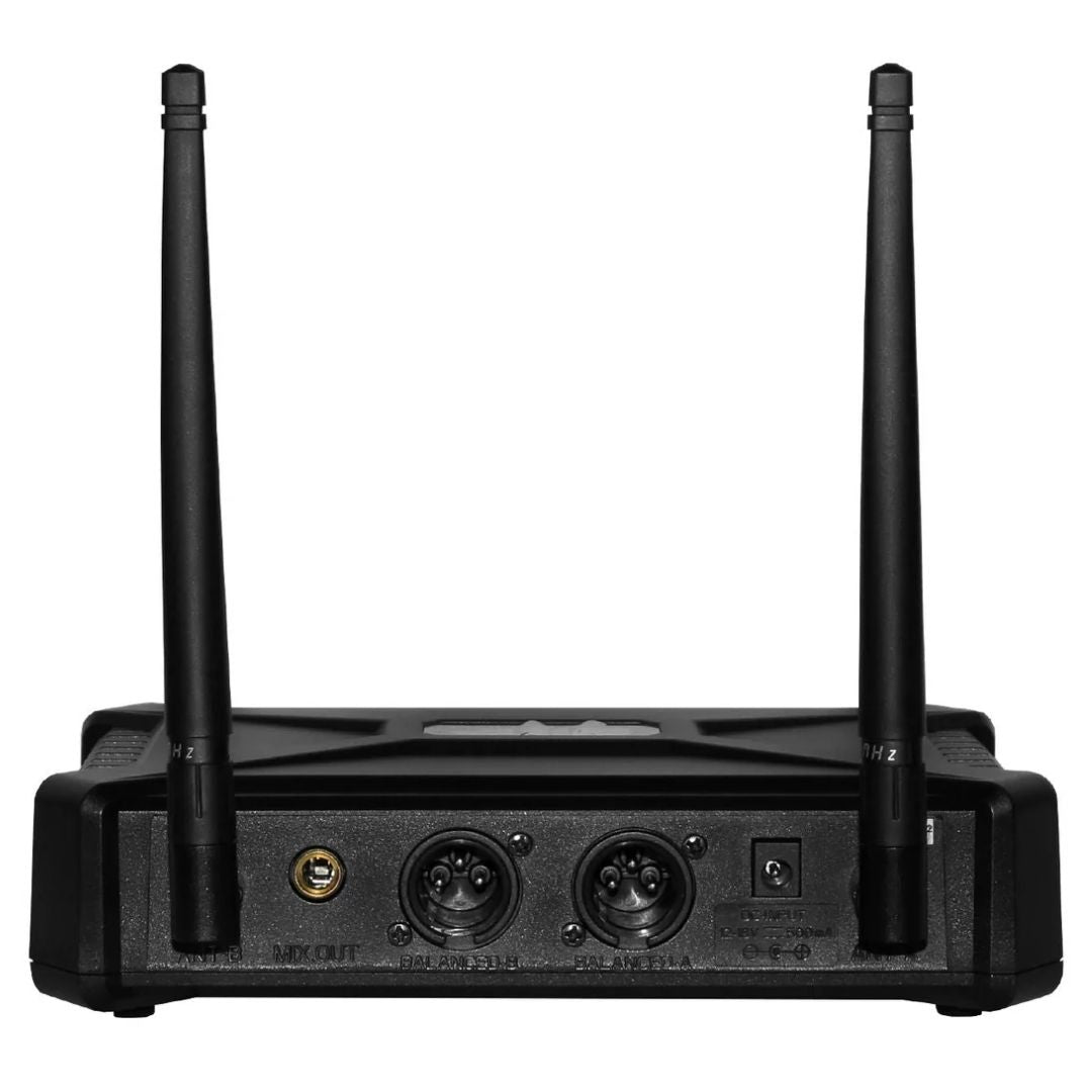 SKP PRO UH-600PRO | Sistema de Micrófonos Inalámbricos UHF Dual con 2 Micrófonos de Mano