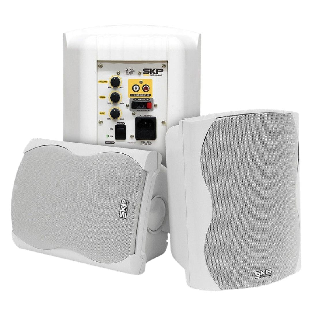 SKP SK-206A WH | Sistema de Parlantes Activo + Pasivo de 6.5” 50W RMS