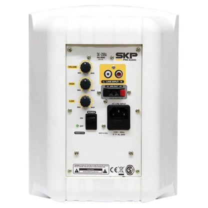 SKP SK-206A WH | Sistema de Parlantes Activo + Pasivo de 6.5” 50W RMS