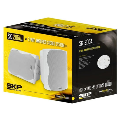 SKP SK-206A WH | Sistema de Parlantes Activo + Pasivo de 6.5” 50W RMS