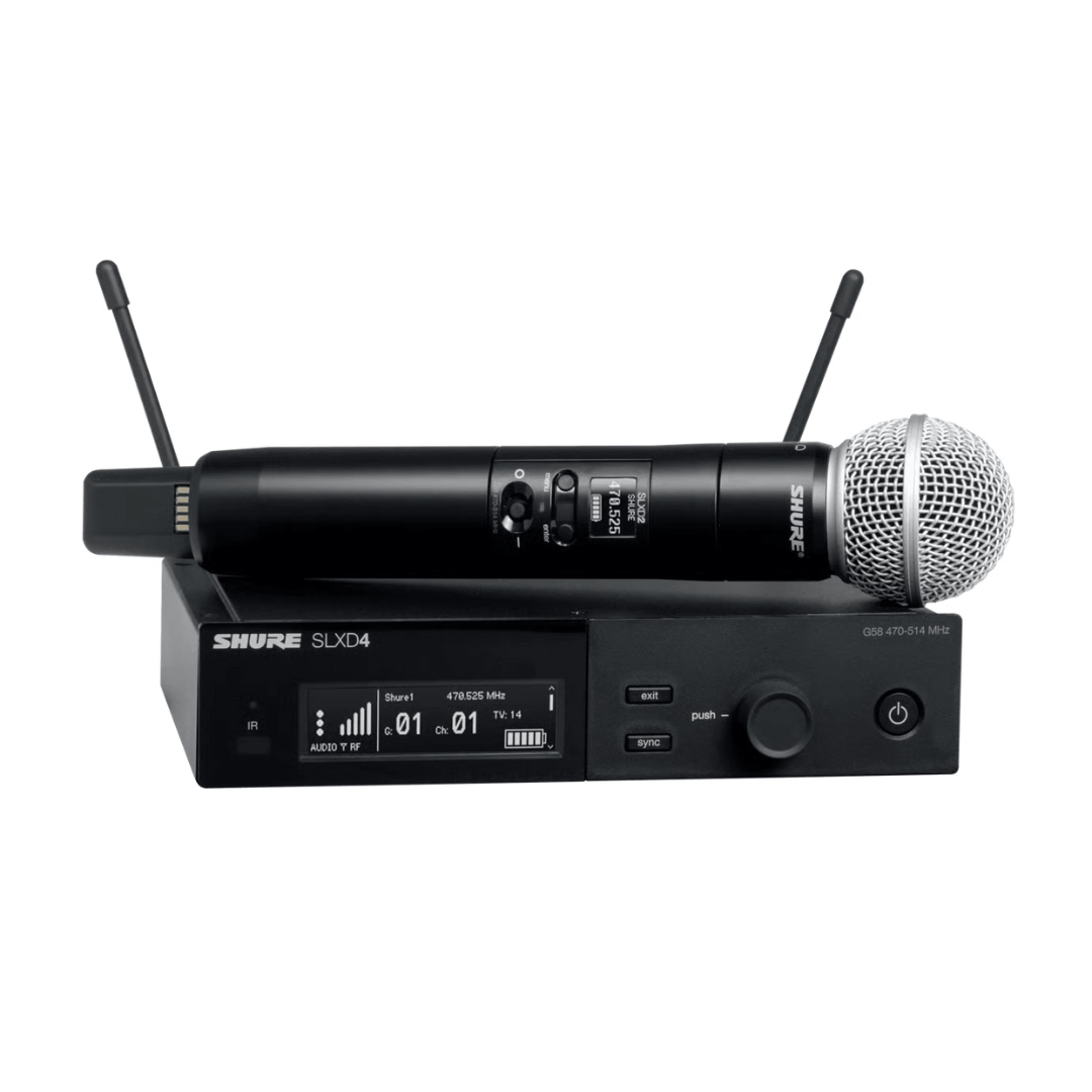 Shure SLXD2/SM58-G58 | Micrófono Inalámbrico con Cápsula SM58