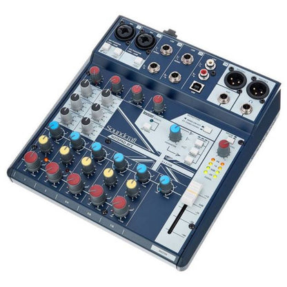 SOUNDCRAFT NOTEPAD 8FX | Consola Analógica 8 Canales con Efectos Lexicon y USB