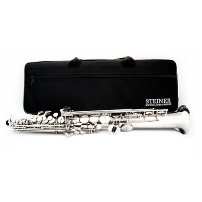 STEINER MK008B | Saxofón Soprano en Sib con Acabado Plateado