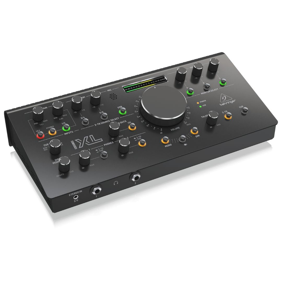 Behringer STUDIO-XL | Interfaz de Audio USB 2×4 con Controlador de Monitores y Preamplificadores MIDAS