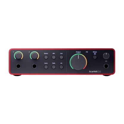 Focusrite Scarlett 2i2 4ta Gen | Interfaz de Audio USB Profesional 2 In / 2 Out