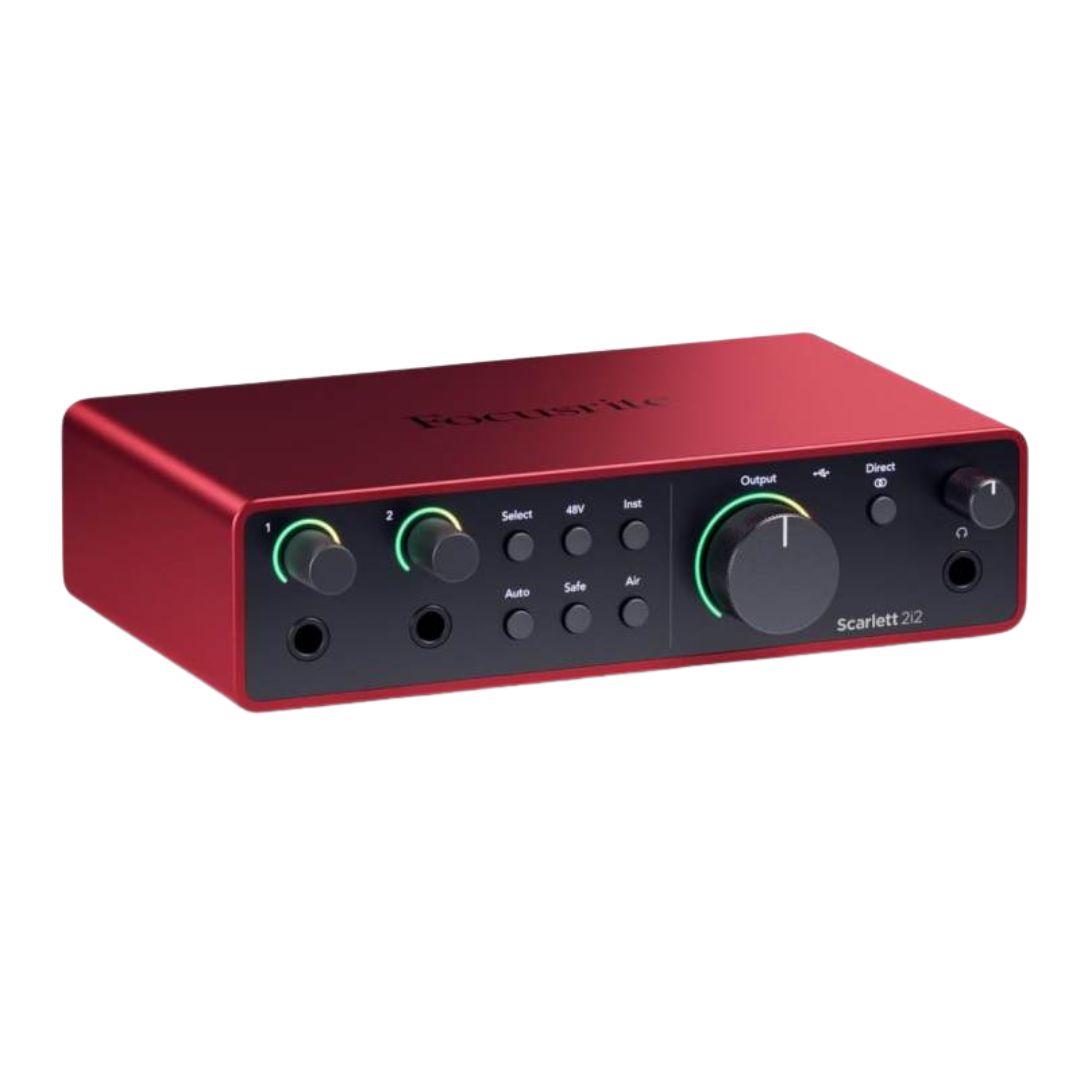 Focusrite Scarlett 2i2 4ta Gen | Interfaz de Audio USB Profesional 2 In / 2 Out