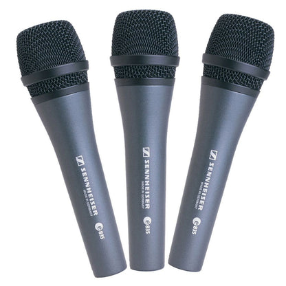SENNHEISER e835 | Pack Profesional x3 Micrófonos Vocales Dinámicos Cardioides