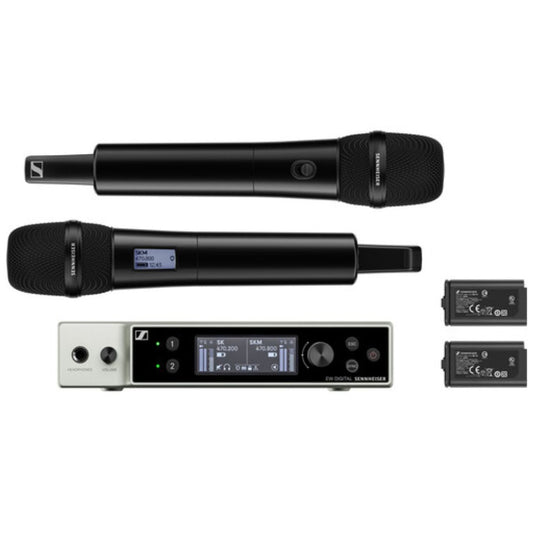 SENNHEISER EW-DX 835-S SET | Sistema Inalámbrico Digital UHF Dual de Mano con Cápsulas MMD 835
