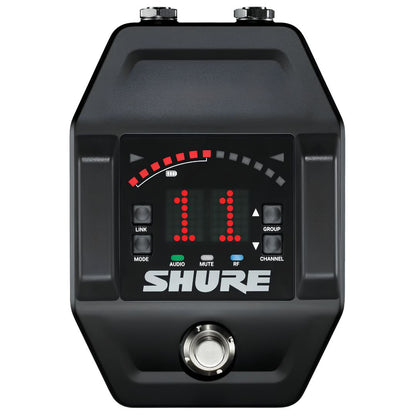Shure GLXD6+ | Receptor Inalámbrico de Pedal para Guitarra Dual Band con Afinador