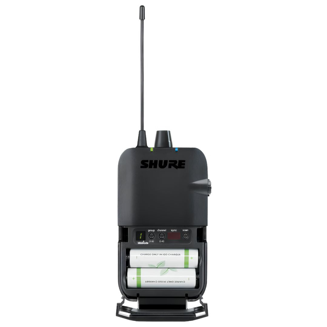 Shure P3R-G20 | Receptor Inalámbrico Bodypack para Monitoreo Personal PSM 300