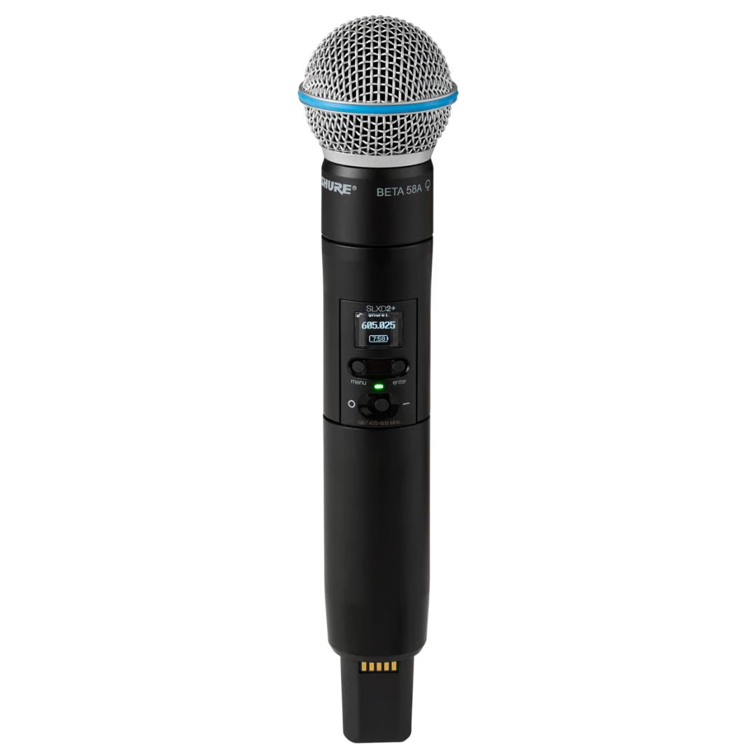 Shure SLXD24+/B58-G57 | Sistema Inalámbrico Digital de Mano con Micrófono BETA 58A