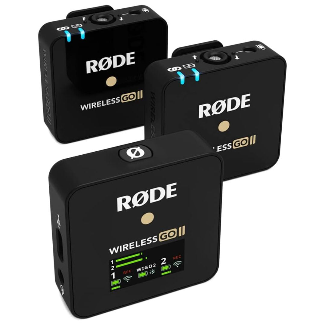 RØDE Wireless GO II | Sistema de Micrófono Inalámbrico Ultracompacto de Doble Canal