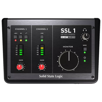 Solid State Logic SSL 1 | Interfaz de Audio USB-C 2x2 de 32-bit / 192 kHz
