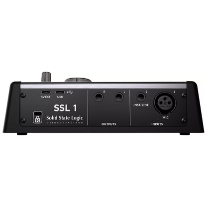 Solid State Logic SSL 1 | Interfaz de Audio USB-C 2x2 de 32-bit / 192 kHz