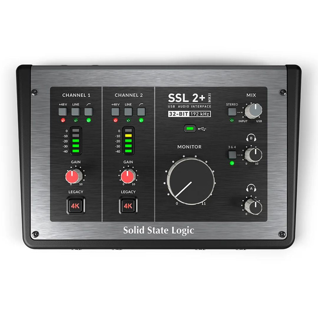 Solid State Logic SSL2+ MKII | Interfaz de Audio USB-C 2×4