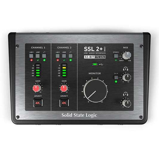 Solid State Logic SSL2+ MKII | Interfaz de Audio USB-C 2×4