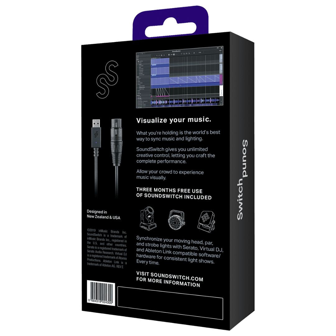 SoundSwitch DMX Micro Interface | Interfaz USB a DMX para Control de Iluminación