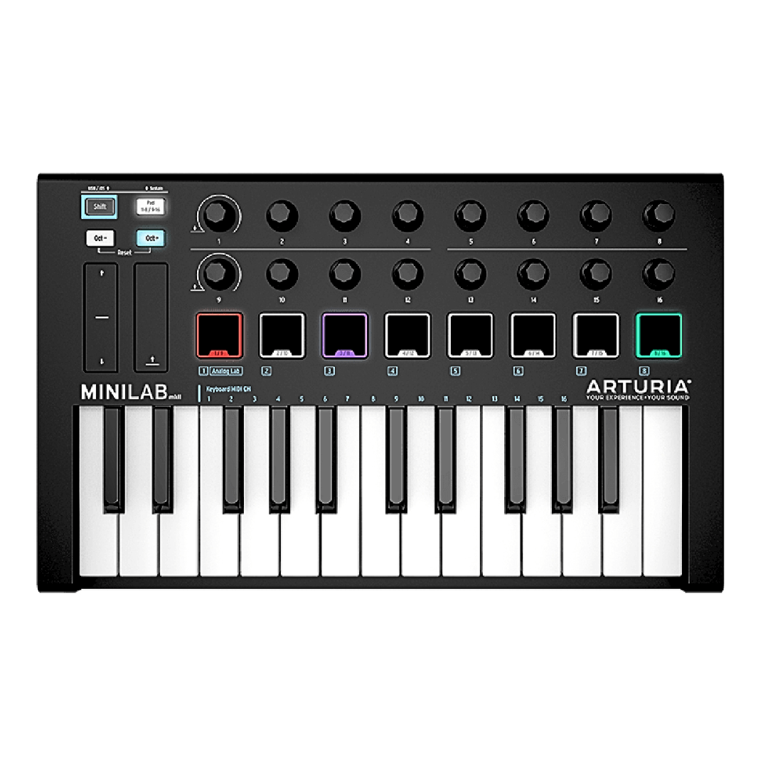 Arturia MINILAB MK II BLACK EDITION | Controlador MIDI Portátil – 25 Teclas (LIQUIDACIÓN)