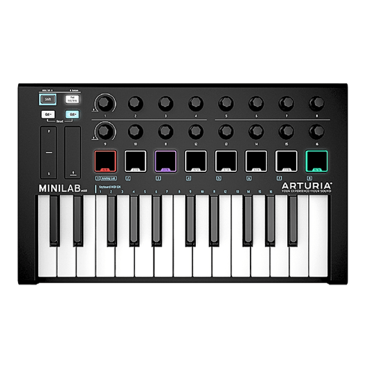 Arturia MINILAB MK II BLACK EDITION | Controlador MIDI Portátil – 25 Teclas (LIQUIDACIÓN)
