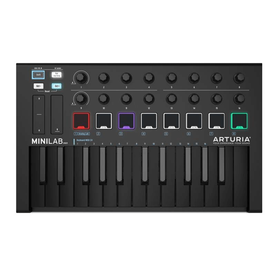 Arturia MINILAB MK II DEEP BLACK EDITION | Controlador MIDI Portátil – 25 Teclas (LIQUIDACIÓN)