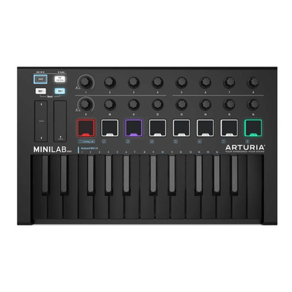 Arturia MINILAB MK II DEEP BLACK EDITION | Controlador MIDI Portátil – 25 Teclas (LIQUIDACIÓN)