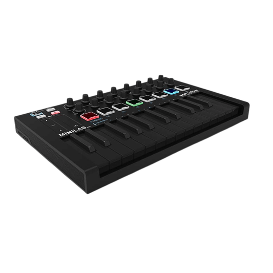 Arturia MINILAB MK II DEEP BLACK EDITION | Controlador MIDI Portátil – 25 Teclas (LIQUIDACIÓN)