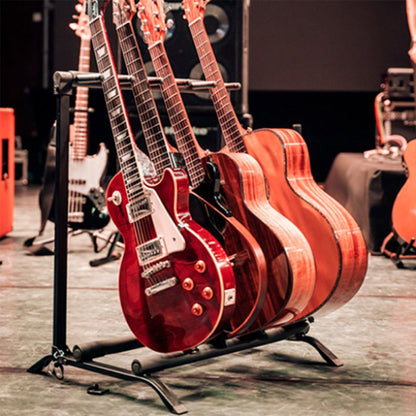 THOR Z5T | Soporte de Piso para 5 Guitarras con Espuma Protectora