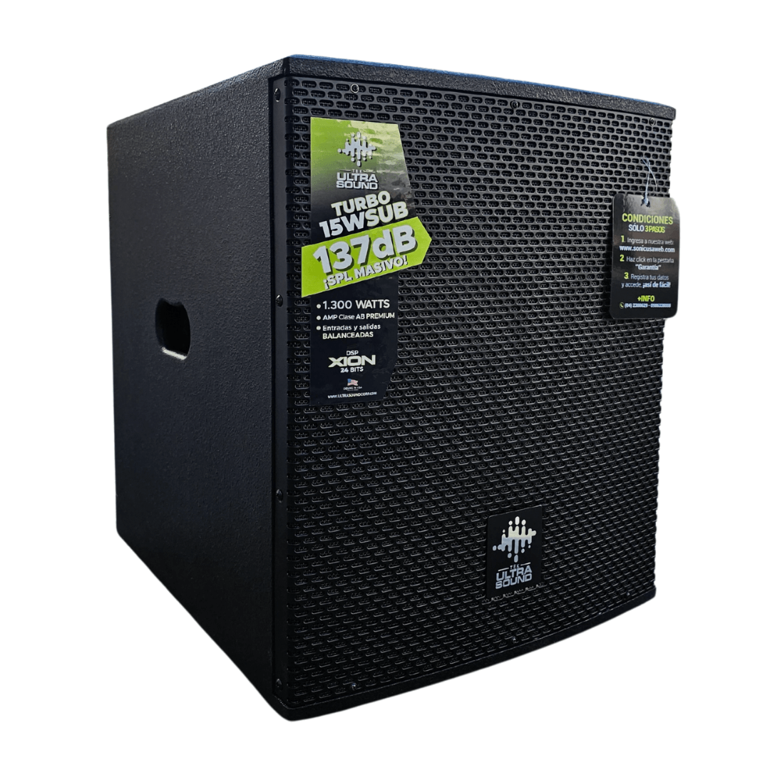 ULTRASOUND TURBO 15W SUB | Sub Bajo de Madera Activo de 15’’