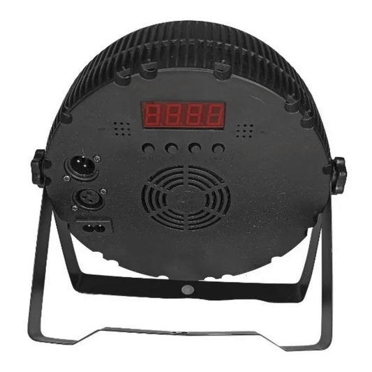 TACHO LED 18x10W 4en1 RGBW - PAR Slim Profesional con Estrobo y Ventilación Activa