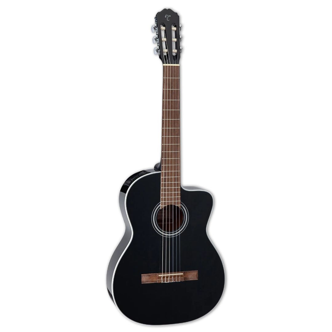 Takamine GC2CE-BLK | Guitarra Electroacústica Clásica de Nylon Negra