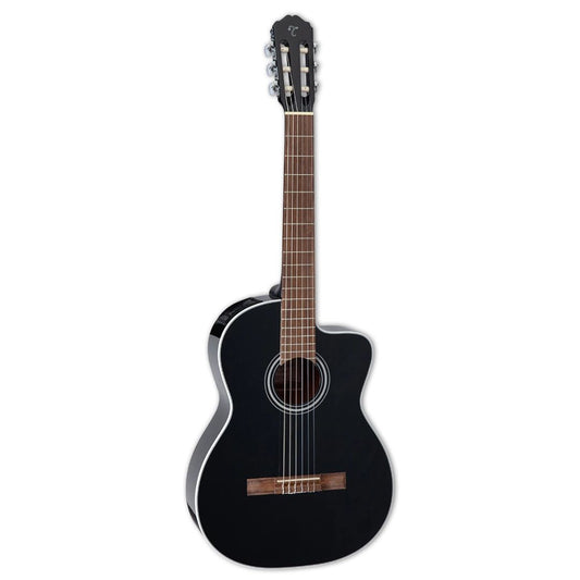 Takamine GC2CE-BLK | Guitarra Electroacústica Clásica de Nylon Negra