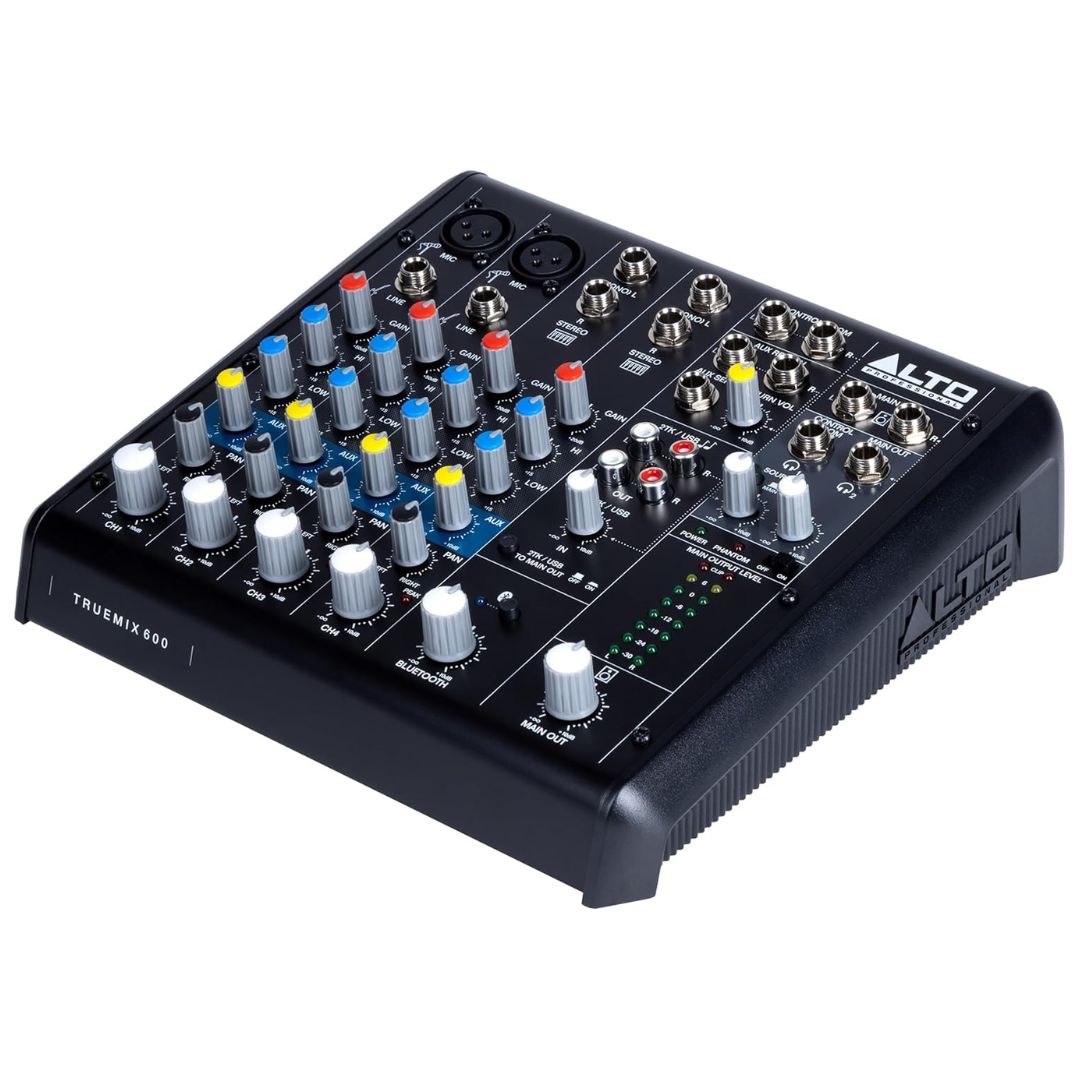 ALTO PROFESSIONAL TrueMix 600 | Consola Analógica de 4 Canales con USB y Bluetooth