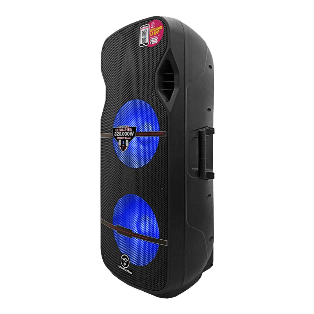 SONIC USA ULTRA 215A-W MK4 | Caja Amplificada Activa Dual 2×15’’ con BT Estéreo y APP