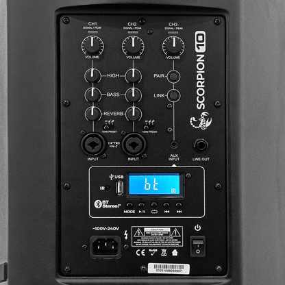 ULTRASOUND SCORPION 10’’ | Subwoofer Activo Portátil con Arreglo Lineal y DSP Nexium