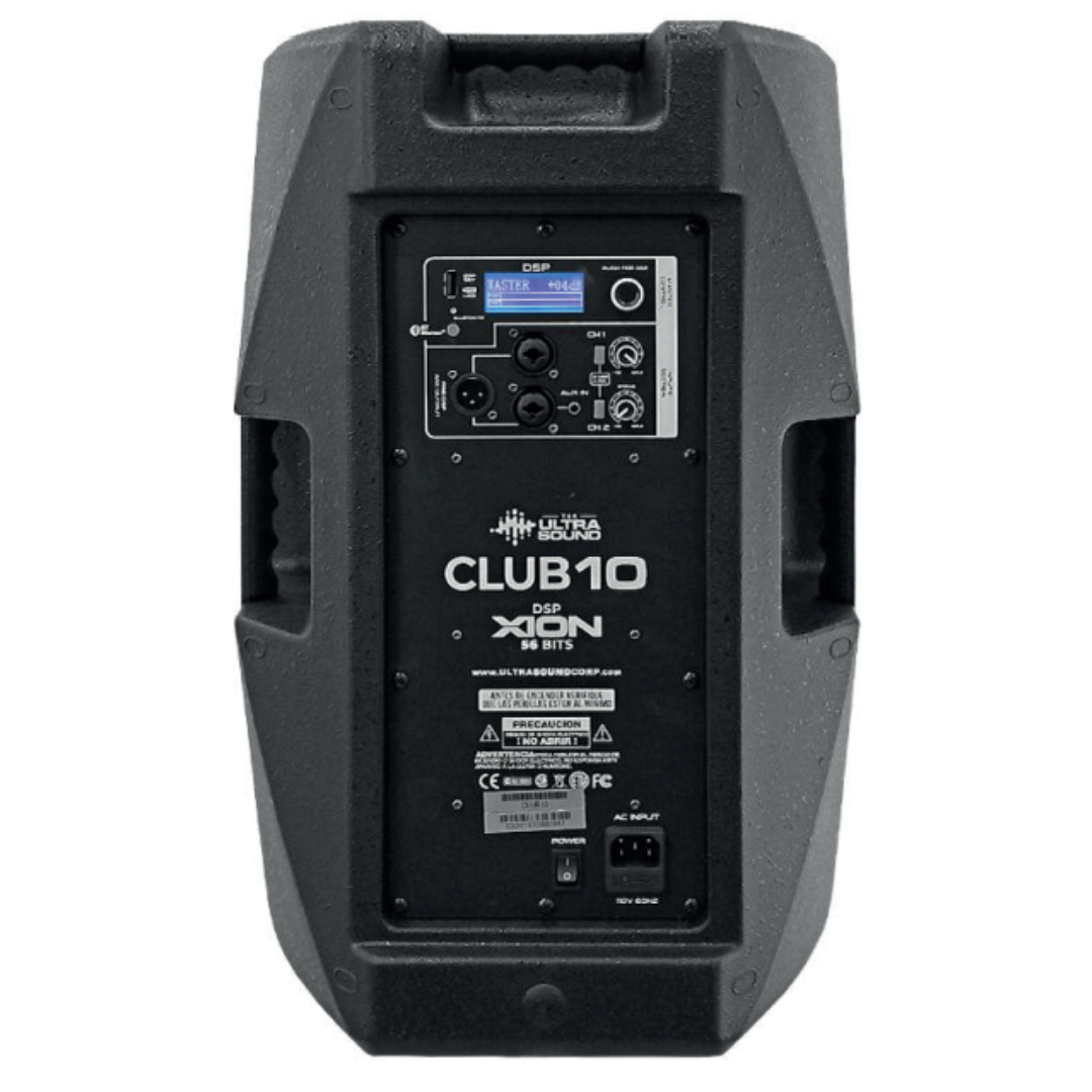 ULTRASOUND CLUB 10 | Caja Activa de 10’’ con DSP XION 56 Bits y BT Estéreo